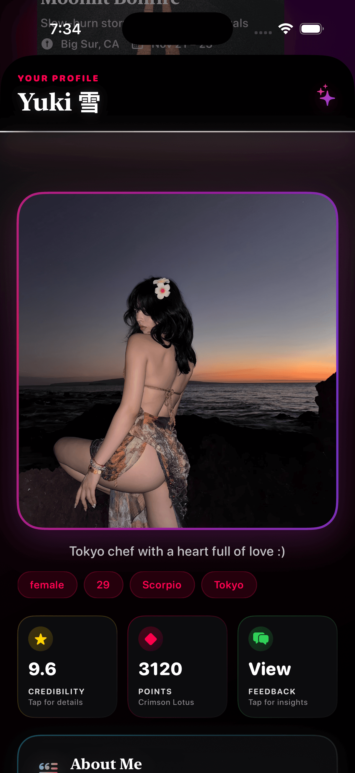 Yuki character profile, state 2